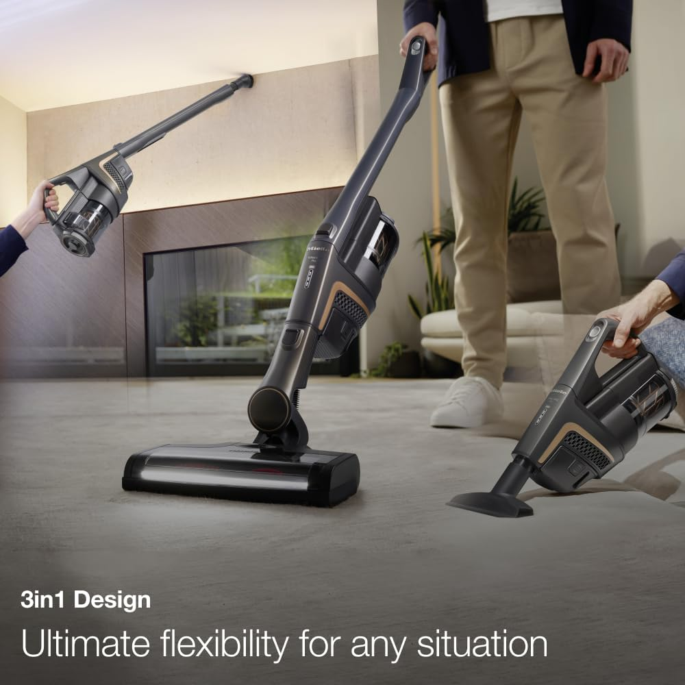Miele Triflex HX2 Pro Cordless Vacuum Cleaner with LED Lighting and Patented 3-In-1 Design, Powerful Stick Vacuum, Multi Floor XXL Electrobrush, Infinity Grey Pearl image number 1