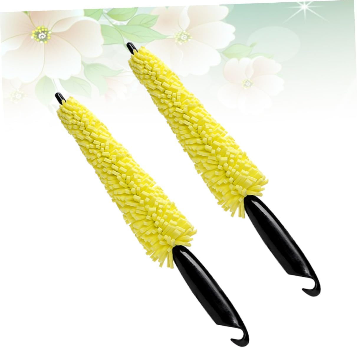 HYTROVE Car Wheel Cleaning Brush and Tyre Rim Sponge Brush Set 2Pcs, Universal Auto Wheel Detailing Tool for Tire and Rim Care, Suitable for Car Wash and Maintenance