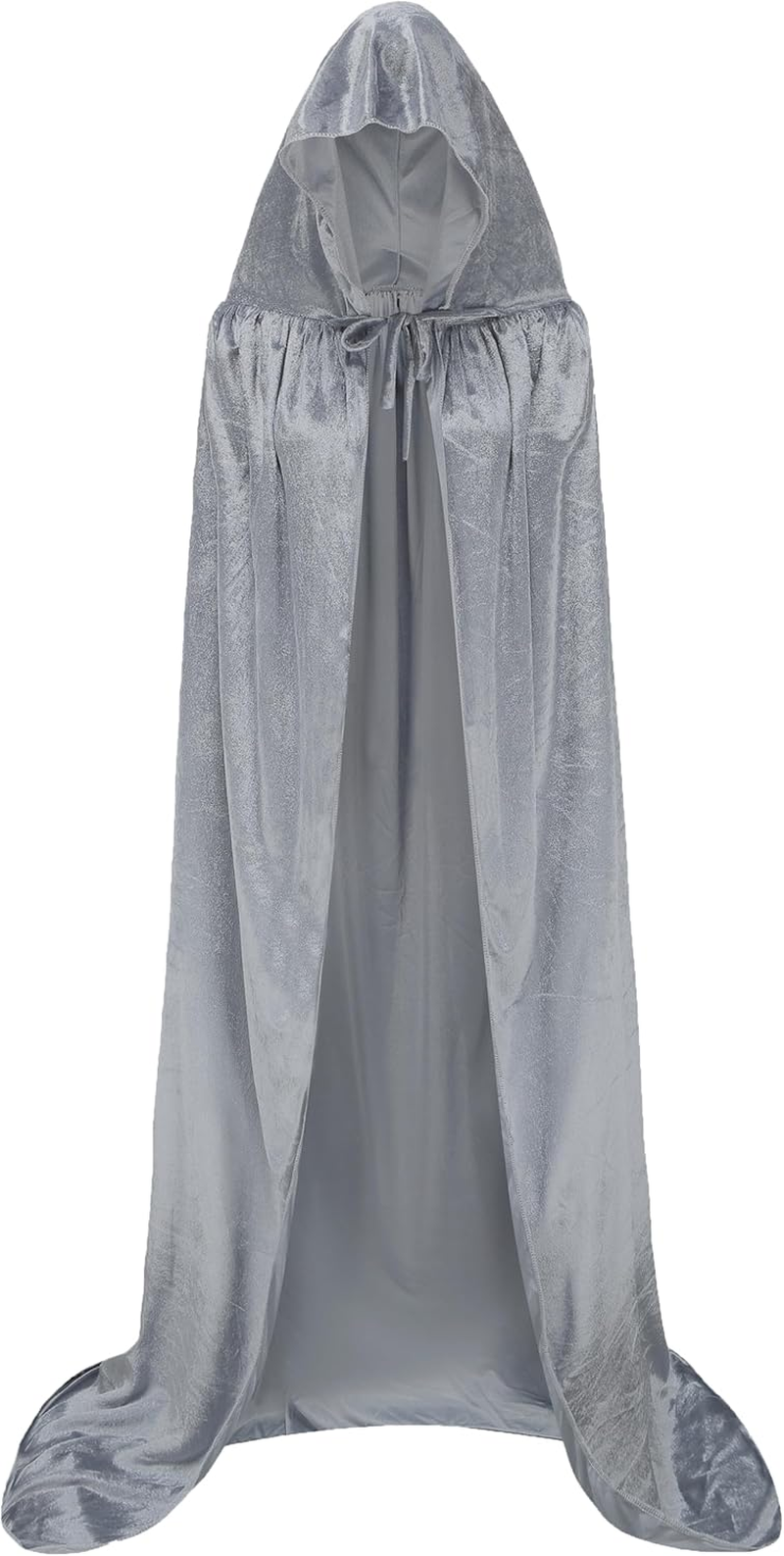 Unisex Hooded Cloak Long Velvet Cape for Halloween Christmas Cosplay Costume