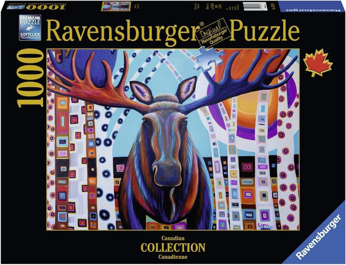 Ravensburger - Winter Moose Puzzle 1000P image number 1
