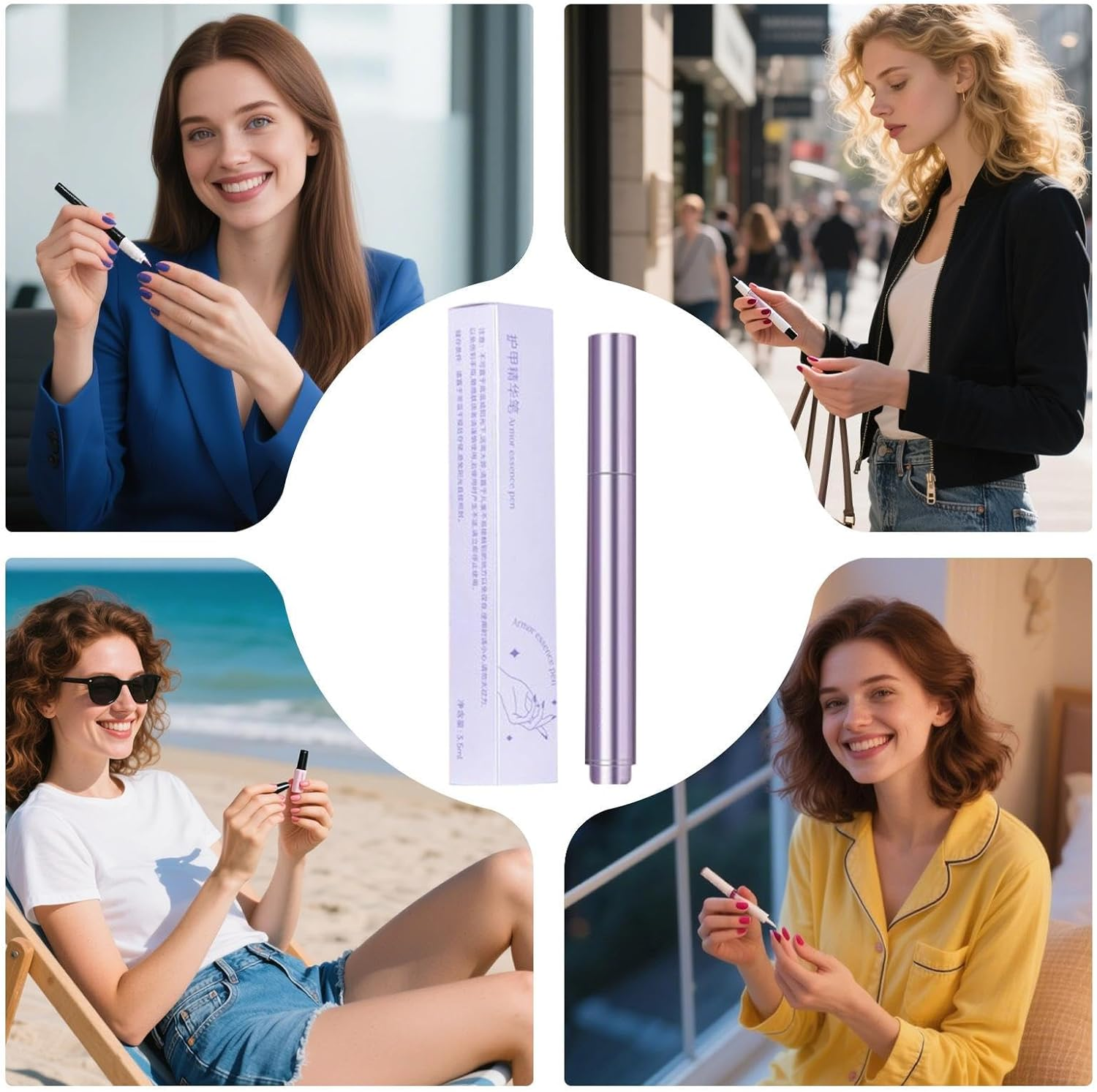 Moreeulsi Moisturizing Nail Oil Pen - Extra Strength Nail Strengthener Oil Pen - Damaged Fingernails Nutrition Care Supplies for Daughter Girlfriend Girls Mom Wife image number 5