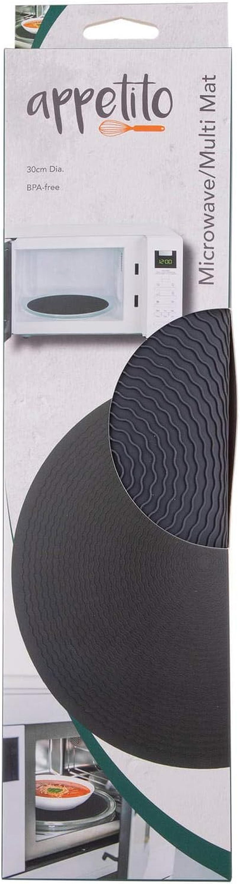 Appetito Microwave Multi Mat 30Cm Charcoal