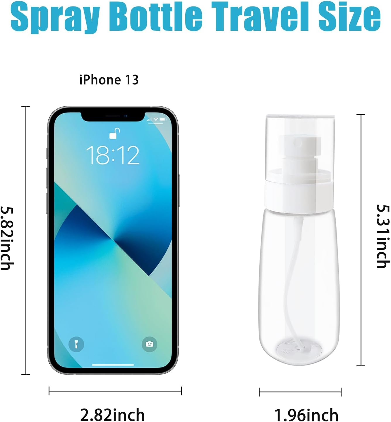 Travel Size Spray Bottle, 100Ml Clear Plastic for Beauty Essentials, Leak-Proof Design for Home and Travel Use image number 3