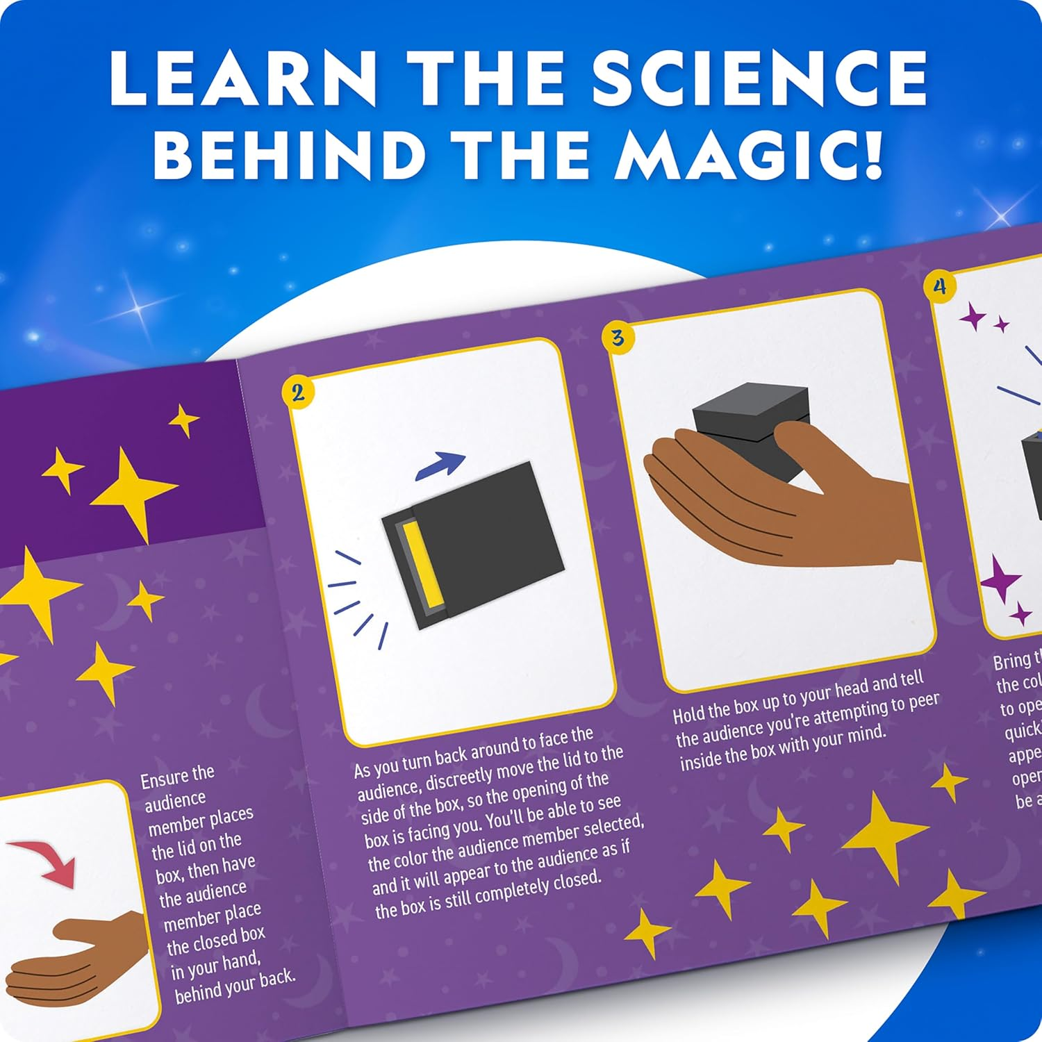 National Geographic Kids Magic Set - 45 Magic Tricks for Kids with Step-By-Step Video Instructions from a Professional Magician, Toys for Boys & Girls image number 4