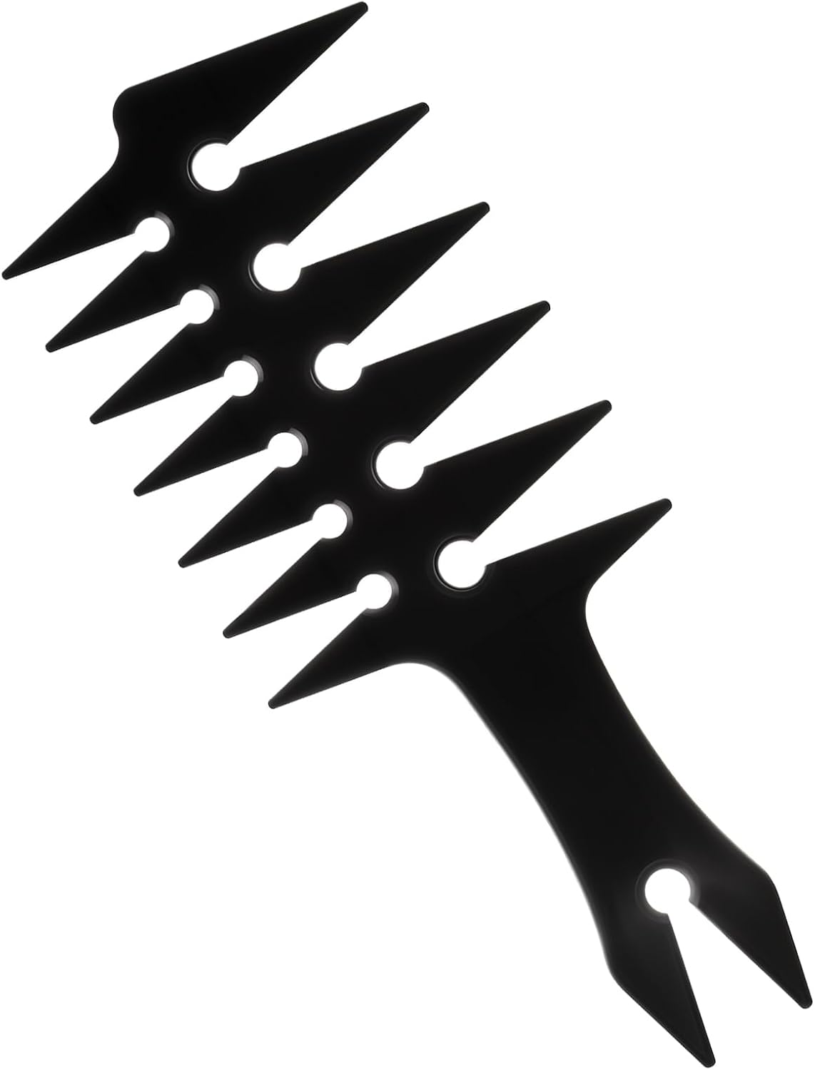 Hair Wide Tooth Comb - Double Sided Detangling Comb for Men'S Hairstyling image number 4