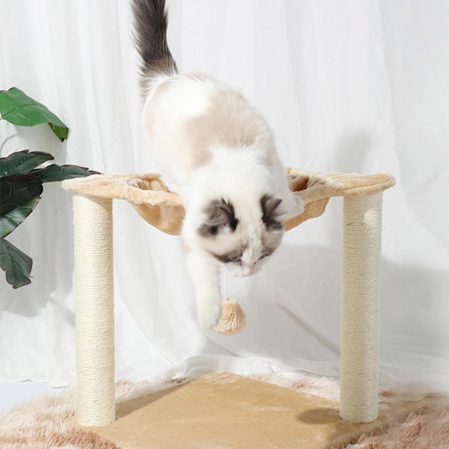 Double-Layer Cat Nest Multi-Functional Cat Scratch Board Four Seasons Universal Cat Hammock Cat Claw Post image number 4