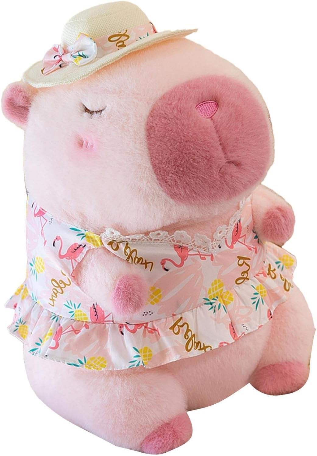 Cute Capybara Plush with Blue Shirt - Capybara Plush Doll Throw Pillow for Boys, Girls, Kids, Adults - Party, Birthday, Christmas image number 6