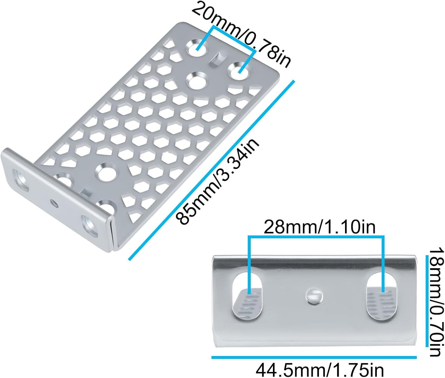 2Pcs Rack Ears with Screws Compatible with Cisco 3850 3560 3550 2960X 2960Xr 9300 19Inch Rack Mounting Holes image number 3