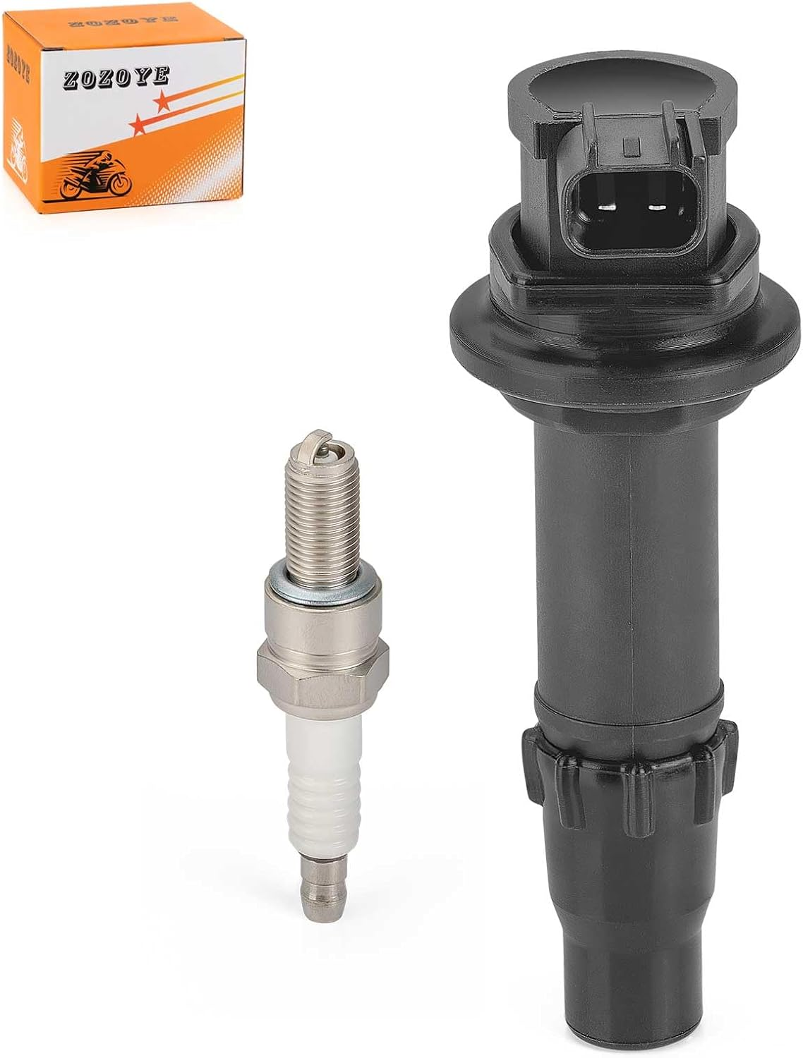 Ignition Stick Coil & Spark Plug for Kawasaki KX250F 2006 2007 2008 2009 2010 image number 4