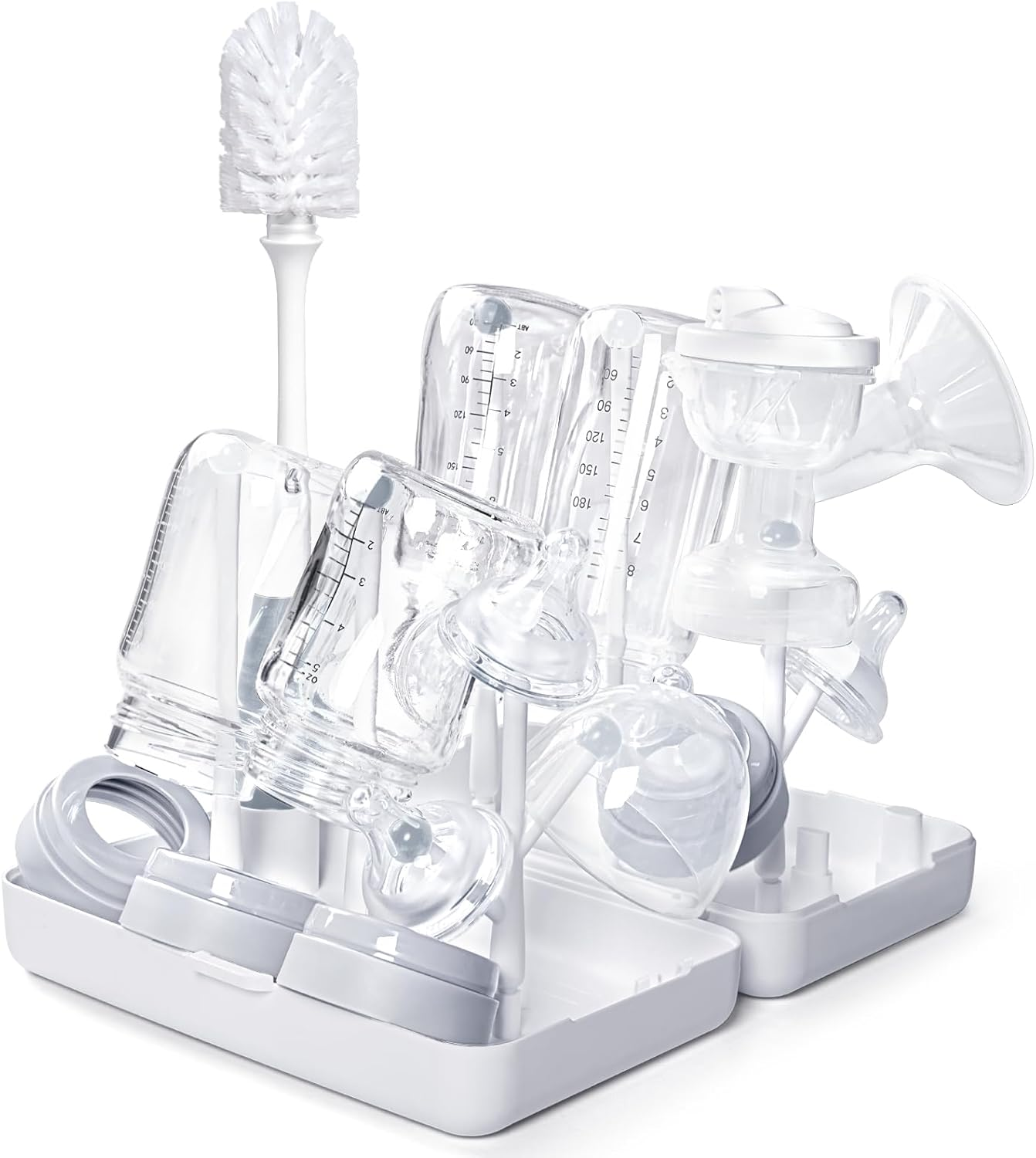 Termichy Travel Baby Bottle Drying Rack, Compact Size with Large Capacity for Working Mom, Visit Families, Friends or Camping with Baby image number 6