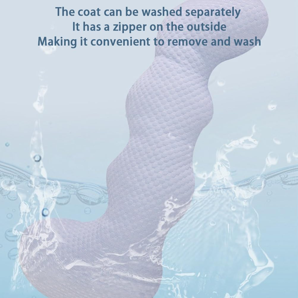 Full Body Pillow, One Piece Full Body Pillow, Memory Foam Firm Body Pillow for Side Sleepe, Cooling Long Pillow, Bed Bedroom Side Sleeping Leg Pillow for Side Sleepers, Pregnancy, Back Pain image number 5