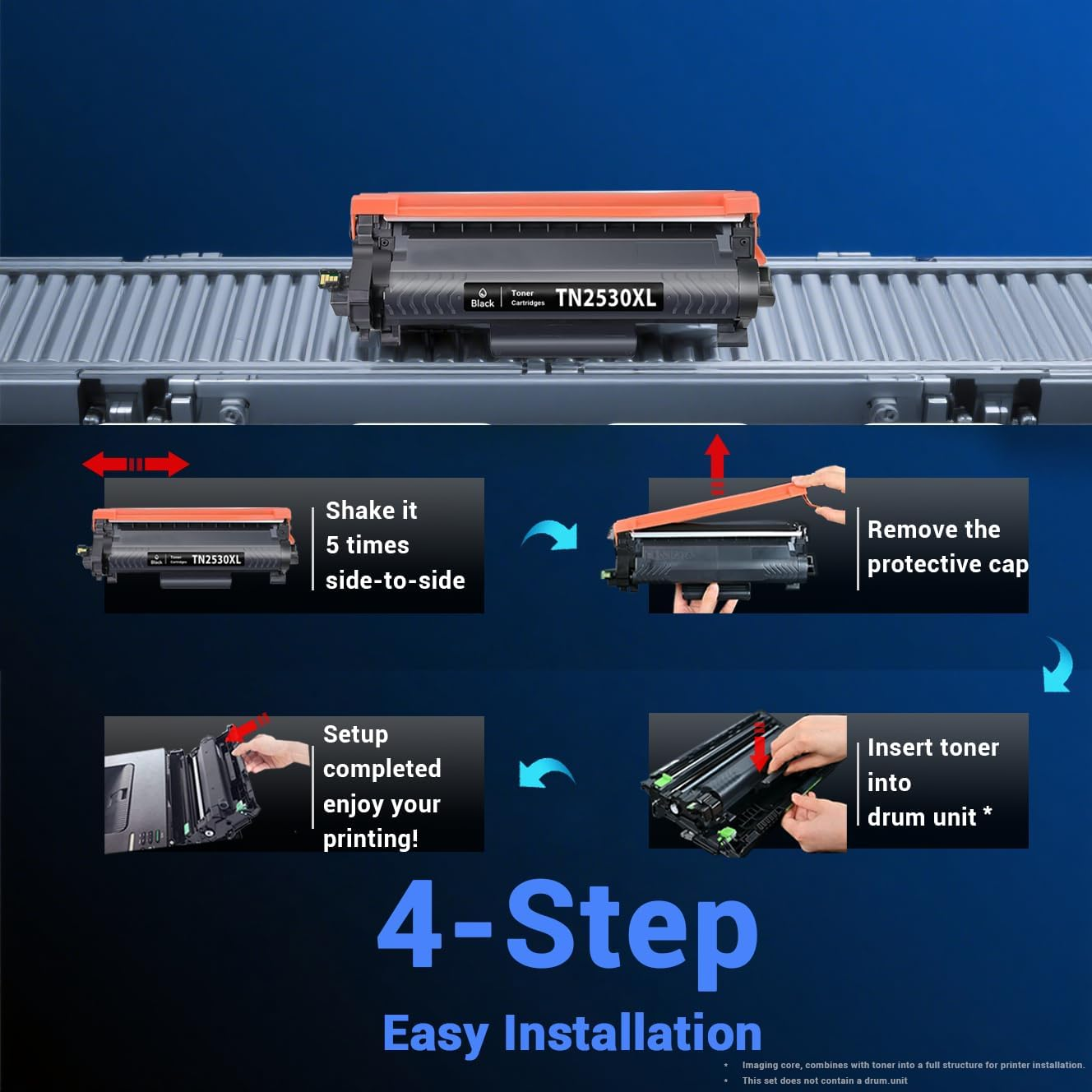 Coralink TN2530XL Toner Cartridge Replacement for Brother TN2530 Black High Yield Work with MFC-L2880DW MFC-L2920DW HL-L2400DW MFC-L2820DW MFC-L2800DW HL-L2480DW HL-L2464DW HL-L2460DW Printer(1 Pack) image number 4