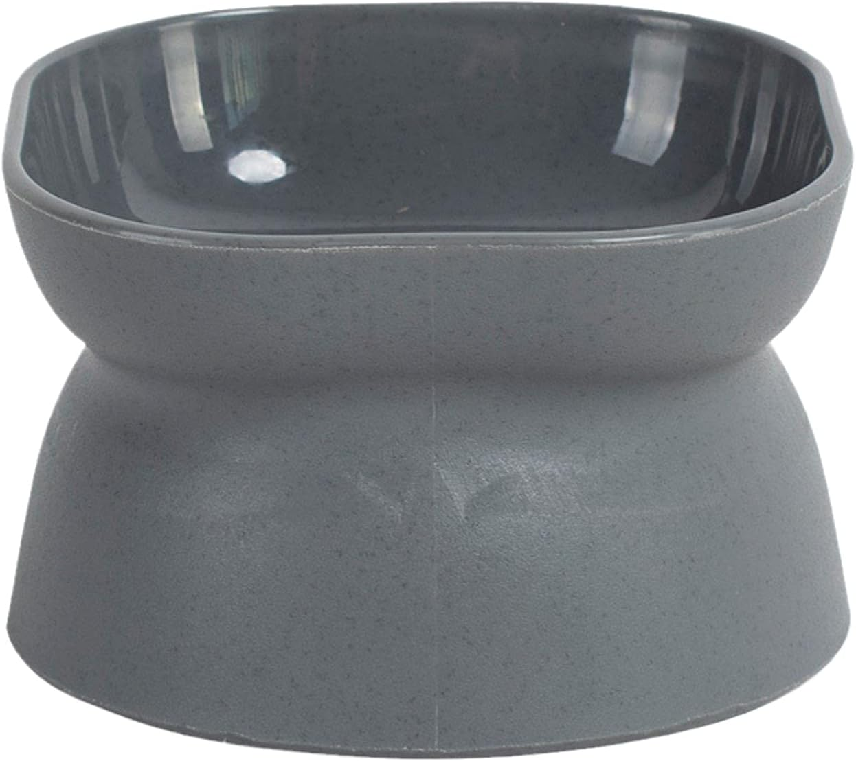 Cat Pet Bowl Cat Bowl Slant Mouth High Leg Neck Dog Bowl Large Capacity Cat Bowl Dog Bowl Pet Food Utensils-Dark Grey image number 5