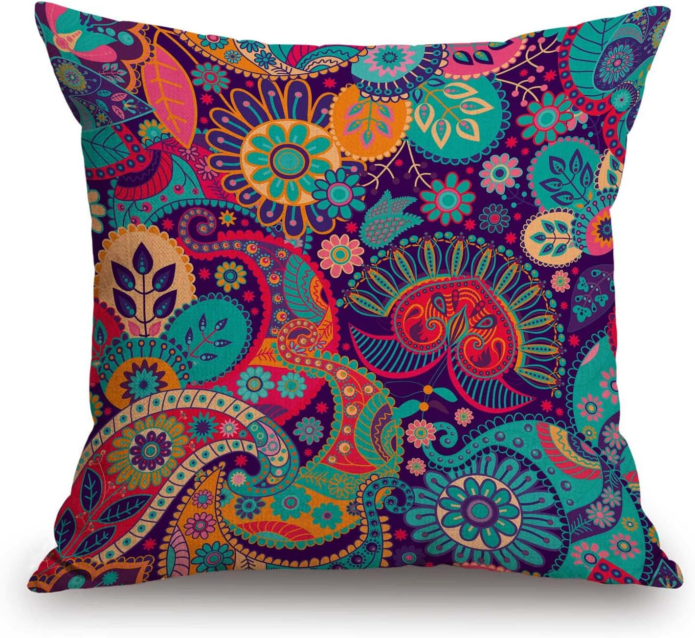 TSSOHU Throw Pillow Cover Mandarins Oranges Summer Fruits Decorative Throw Pillow Case Square 18" X 18" Home Couch Bed Pillowcase