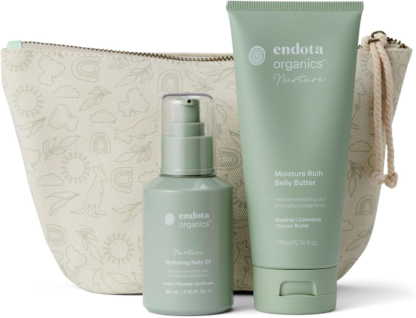 Endota Organics Nurture Belly Bliss Duo Pack, a Bundle of Two Favourites from Our Organics Nurture Range to Nourish and Protect Pregnant and Postpartum Bellies and Bodies. image number 3