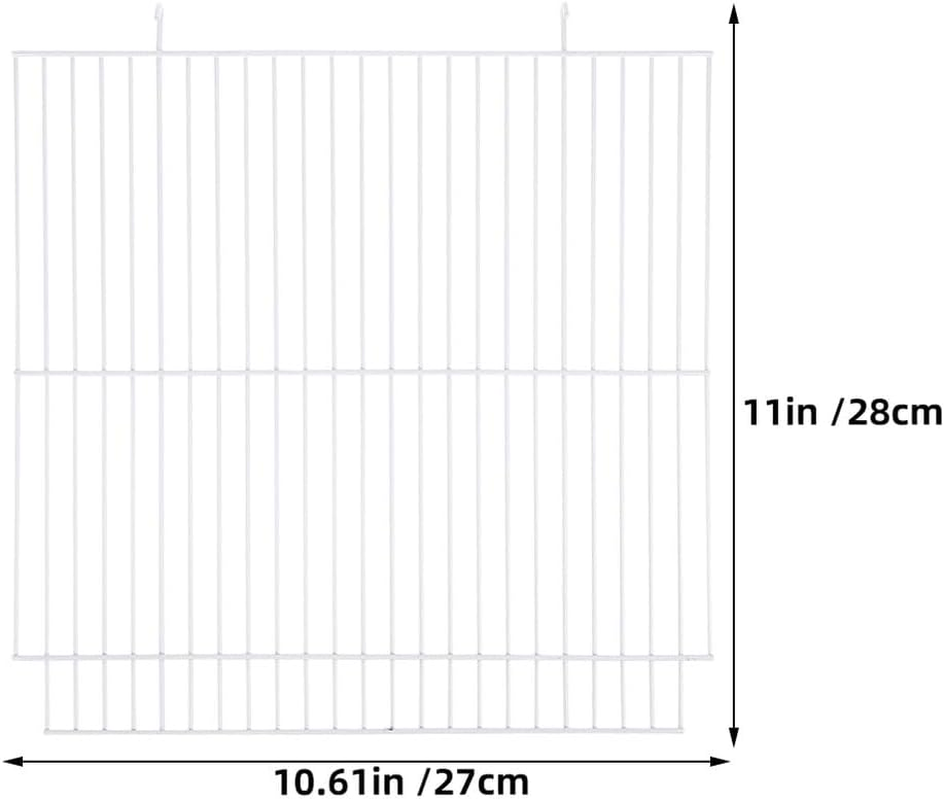 CATIEBYE 2Pcs Iron Net Pet Divider Panel for Small Animals Golden Hamster Cage Partition with Reinforced Mesh Versatile Dog Crate Separator for Rabbits Cats Parrots and Squirrels image number 3