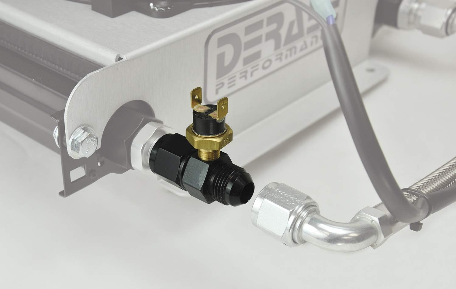 Derale 35020-6AN X -6AN Premium 180 Degree In-Line Fluid Thermostat
