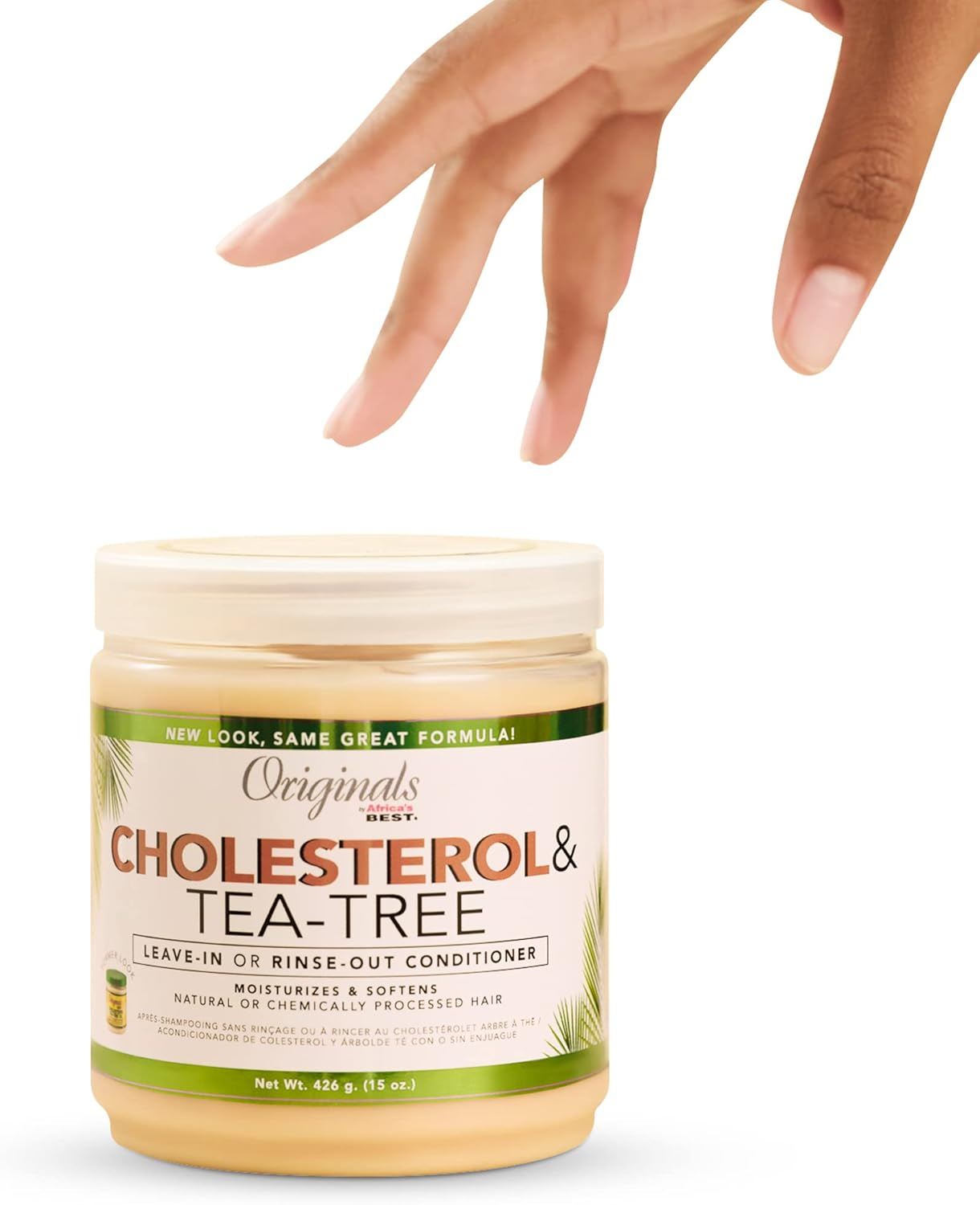 Originals by Africa'S Best Cholesterol Tea Tree Oil, Rinse-Out plus Leave in Conditioner, Repair and Revitalize Damaged, Dry, Overprocessed Hair, 15 Oz image number 1