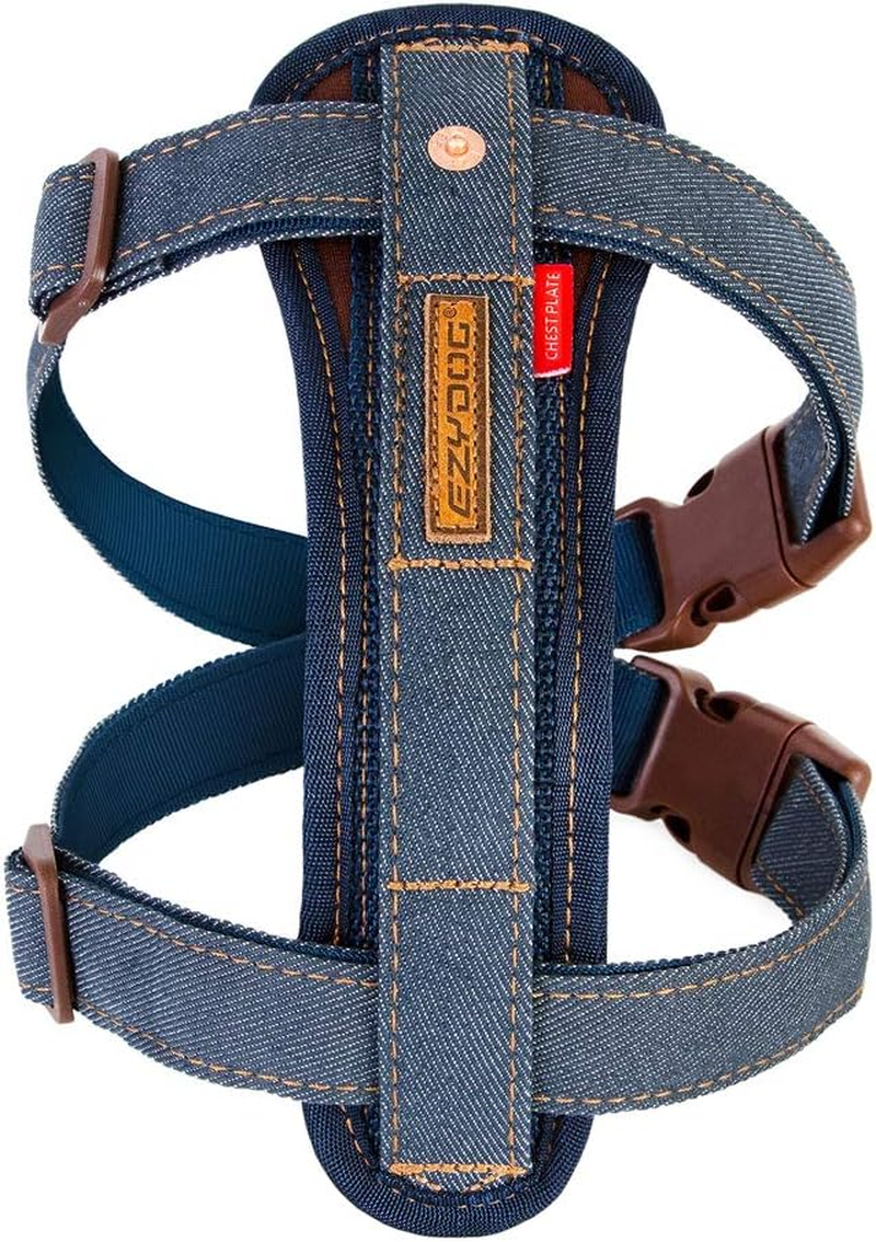 EZYDOG Dog Harness, Dog Harness, Denim, XS Size image number 1