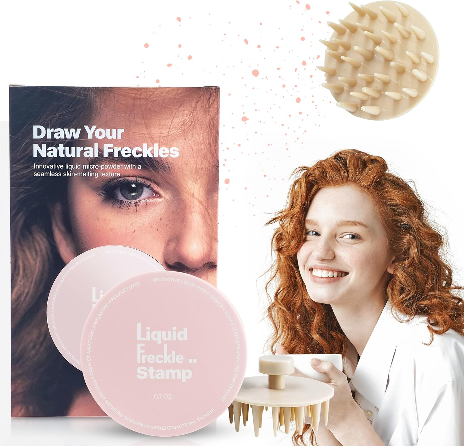 VIOLA HOUSE Freckle Stamp Pen,Waterproof Long Lasting Quick Dry Small Spot Freckle Makeup Pen 20G (Light Pink) image number 3