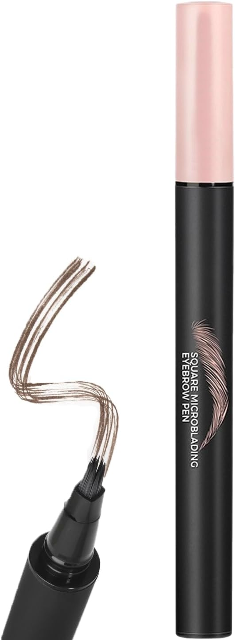 Microblading Liquid Eyebrow Pen - Micro Line, Tint, Filling the Eyebrow, Waterproof and Smudge-Proof Eyebrow Brush Pen for Natural Hair-Like Strokes, Long-Lasting, Mocha image number 1