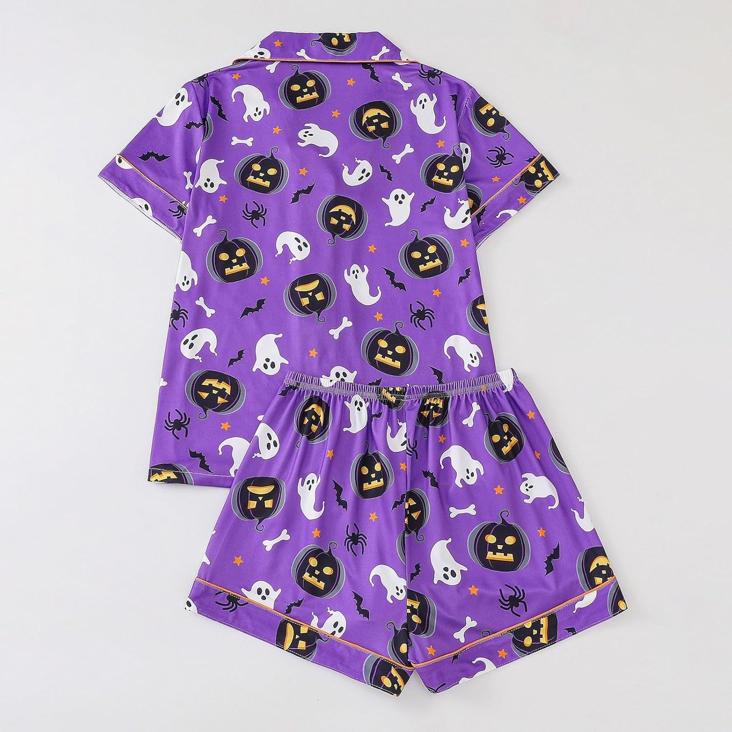 Halloween Pajamas Pjs for Women Cute 2 Piece Short Sets Short Sleeve Top and Shorts Sleepwear Halloween Pajamas Sets image number 6