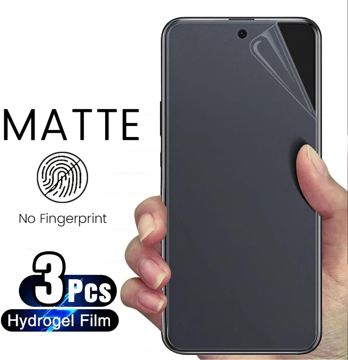 SRSRROP Matte Screen Protector for Oneplus 12 6.82 Inch (Pack of 3), Matte Hydrogel Screen Protector, Anti-Fingerprint Screen Protector, TPU Screen Protector image number 2