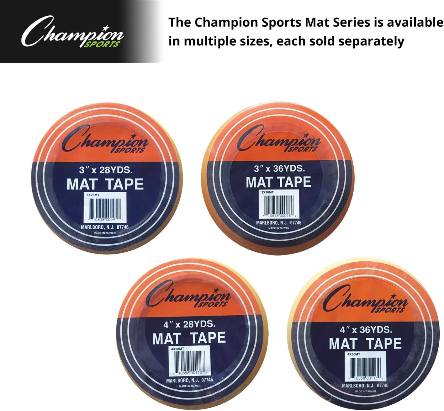 Champion Sports Wrestling and Gymnastic Floor Mat Clear Tape - Multiple Widths and Lengths image number 2