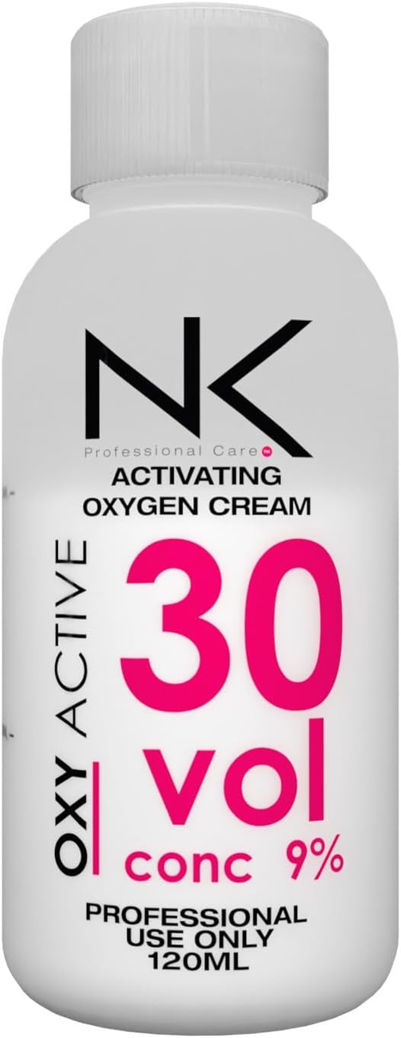 NK Professional Care OXY ACTIVE Activating Oxygenated Cream. Cream Peroxide Developer. Ideal Complement for Dyes and Bleaches. Vol 20 (4Oz)