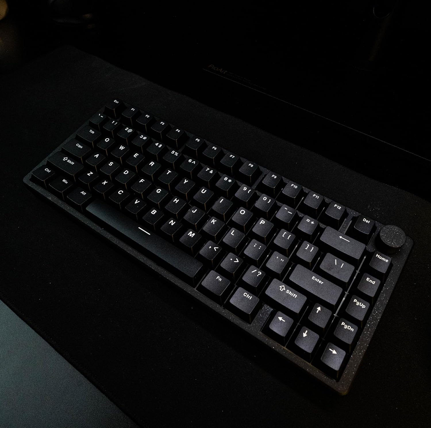 Aftershock ODEN75 Wireless Mechanical Gaming Keyboard | Keyboard 75% | Wireless/Bluetooth | Snow Leopard V2 Linear Switches | Black Gaming Keyboard image number 4