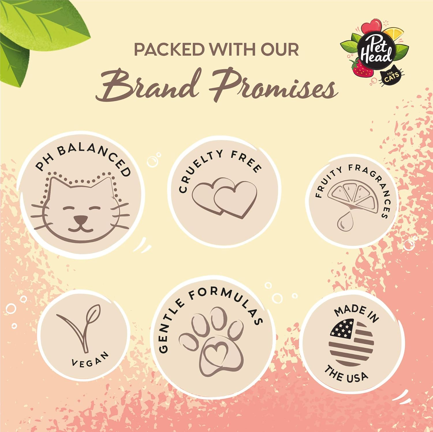 Pet Head Cat Grooming Foam, Felin' Good Foam for a Simple Dry, Waterless Shampoo for Cats