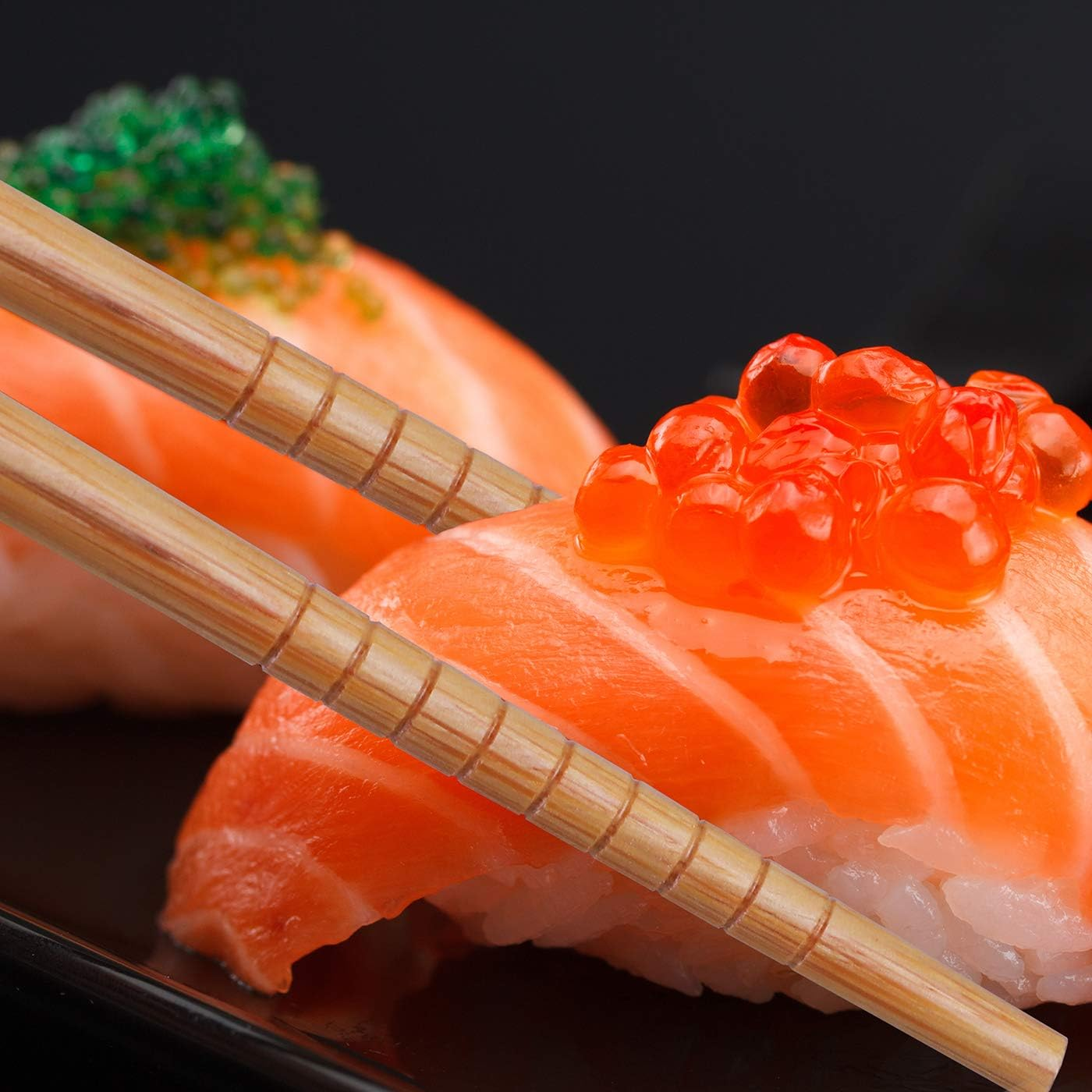 Antner 5 Pairs Bamboo Chopsticks Reusable Japanese Style Chopstick Gift Sets, Classic Natural Bamboo Chop Sticks Dishwasher Safe, 8.8 Inch/22.5Cm image number 2