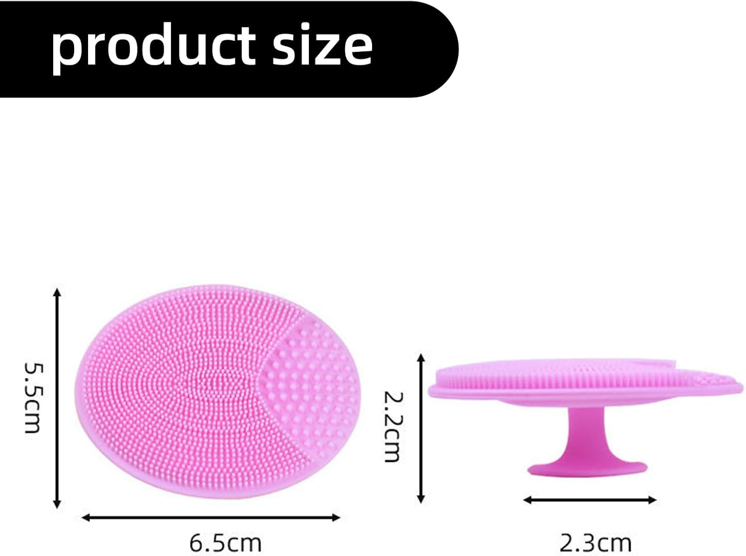 Suytvenxau 4 Pack Face Scrubber, Soft Silicone Facial Cleansing Brush, Gentle Exfoliator and Cradle Cap Brush, Anti-Slip Silicone Face Scrubber for Deep Cleaning and Blackhead Removal