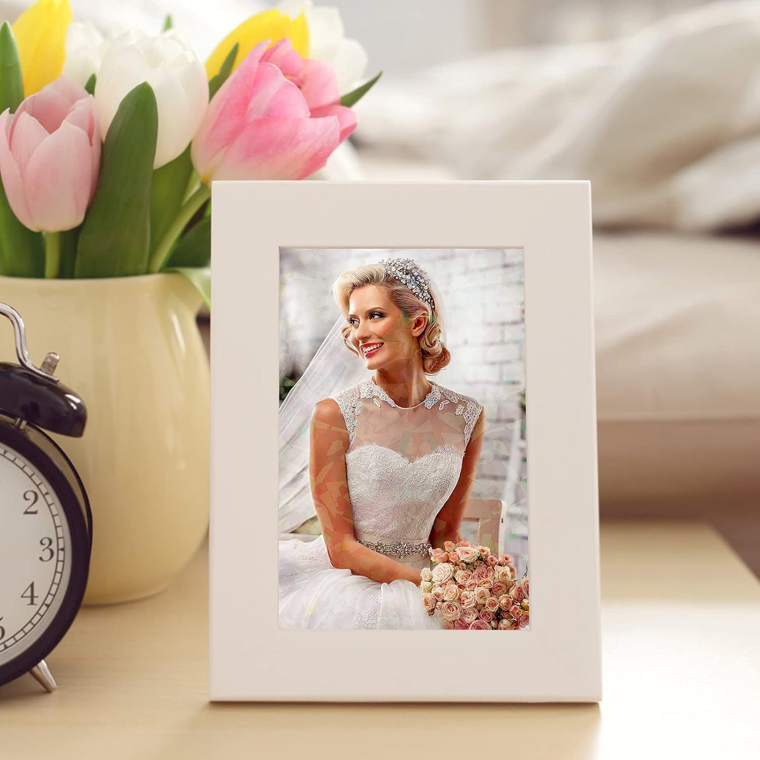 2 Types Transparent Holographic Laminate Sheets Overlay Lamination Vinyl A4 Size Self-Adhesive Holographic Laminate Film Waterproof Vinyl Sticker Paper for DIY Crafts, 10 Sheets 8.25 X 11.7 Inches image number 1