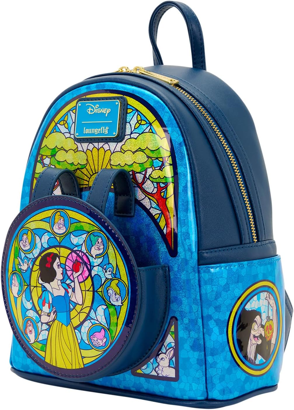 Loungefly Disney Princess Stained Glass Collection: Snow White Mini-Backpack, Amazon Exclusive image number 1