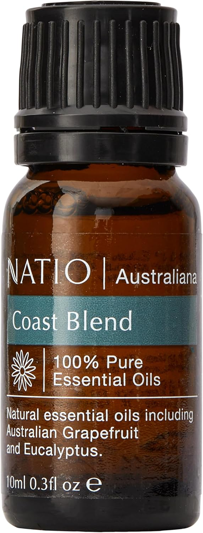 Natio Australia Australiana Pure Essential Oil Blend - Coast 10Ml - 100% Pure & Natural Essential Oil Blend - Eucalyptus, Pink Grapefruit, Lavender, Rosemary & Ylang Ylang - Vegan Friendly & Made in Australia image number 1