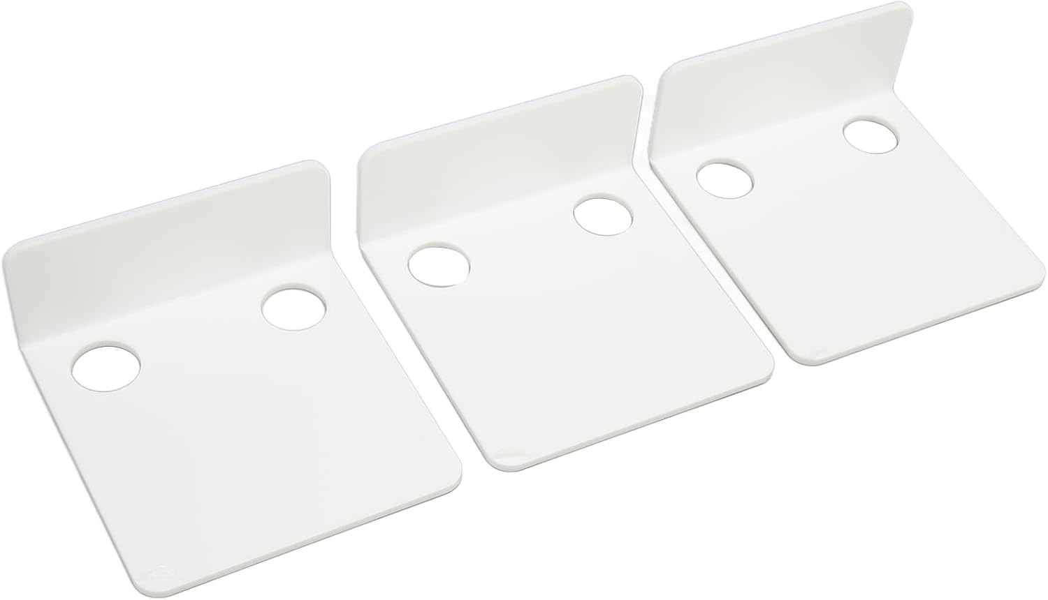 Small Security Cameras Wall Shelf Sturdy Acrylic Floating Shelves Set for Cameras and Baby Monitors, Easy Installation for Bedrooms and Offices (Black) (White) - Black image number 3