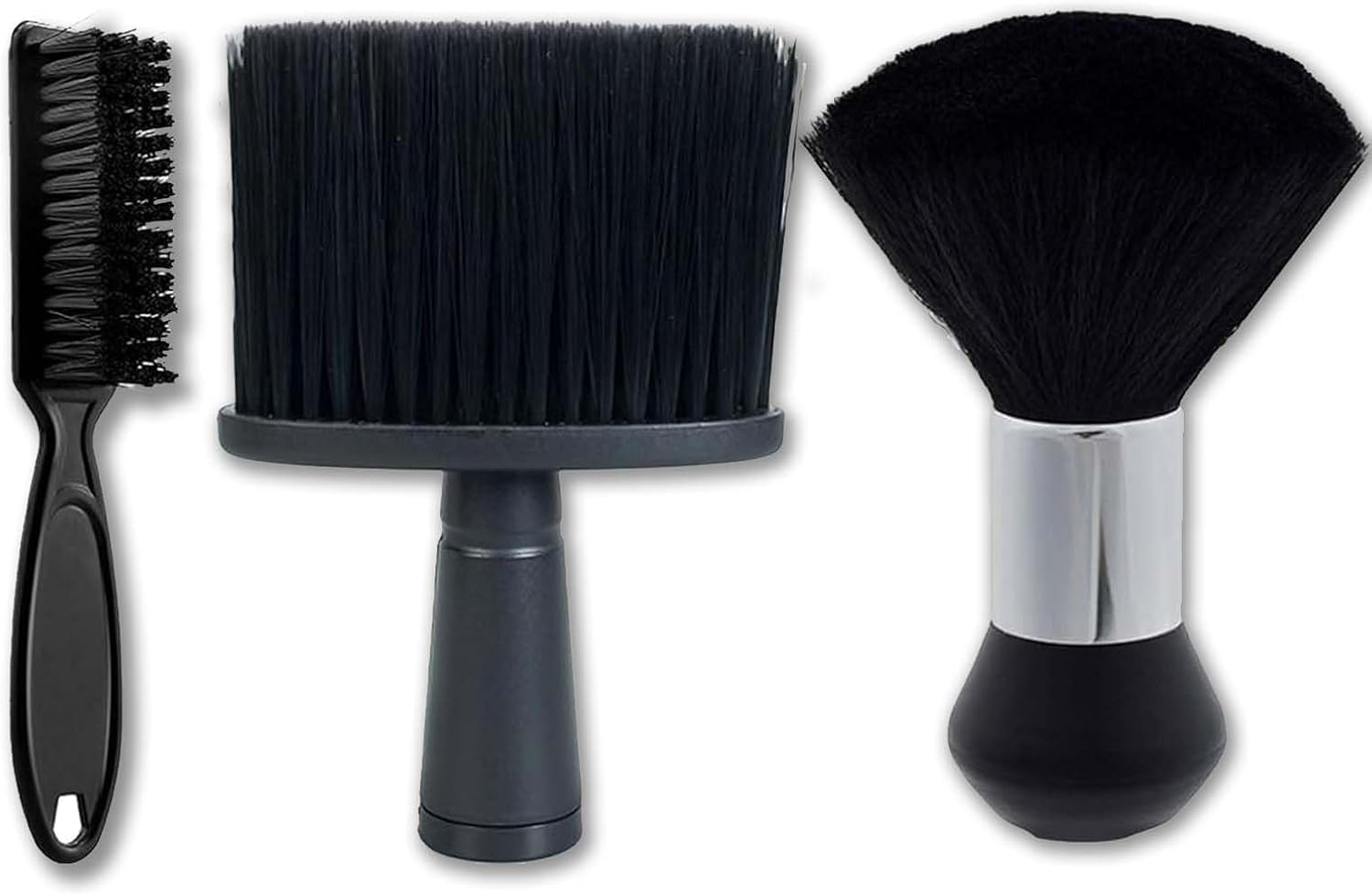 Hair Clipper Cleaning Brush Soft Neck Duster Brush,3Pcs Hair Cutting Brush Soft Barber Trimmer Clipper Cleaner Hairbrush,Hair Clipper Cleaning Brush Soft Neck Duster Brush Hair Cleaning Dusting Brush image number 2