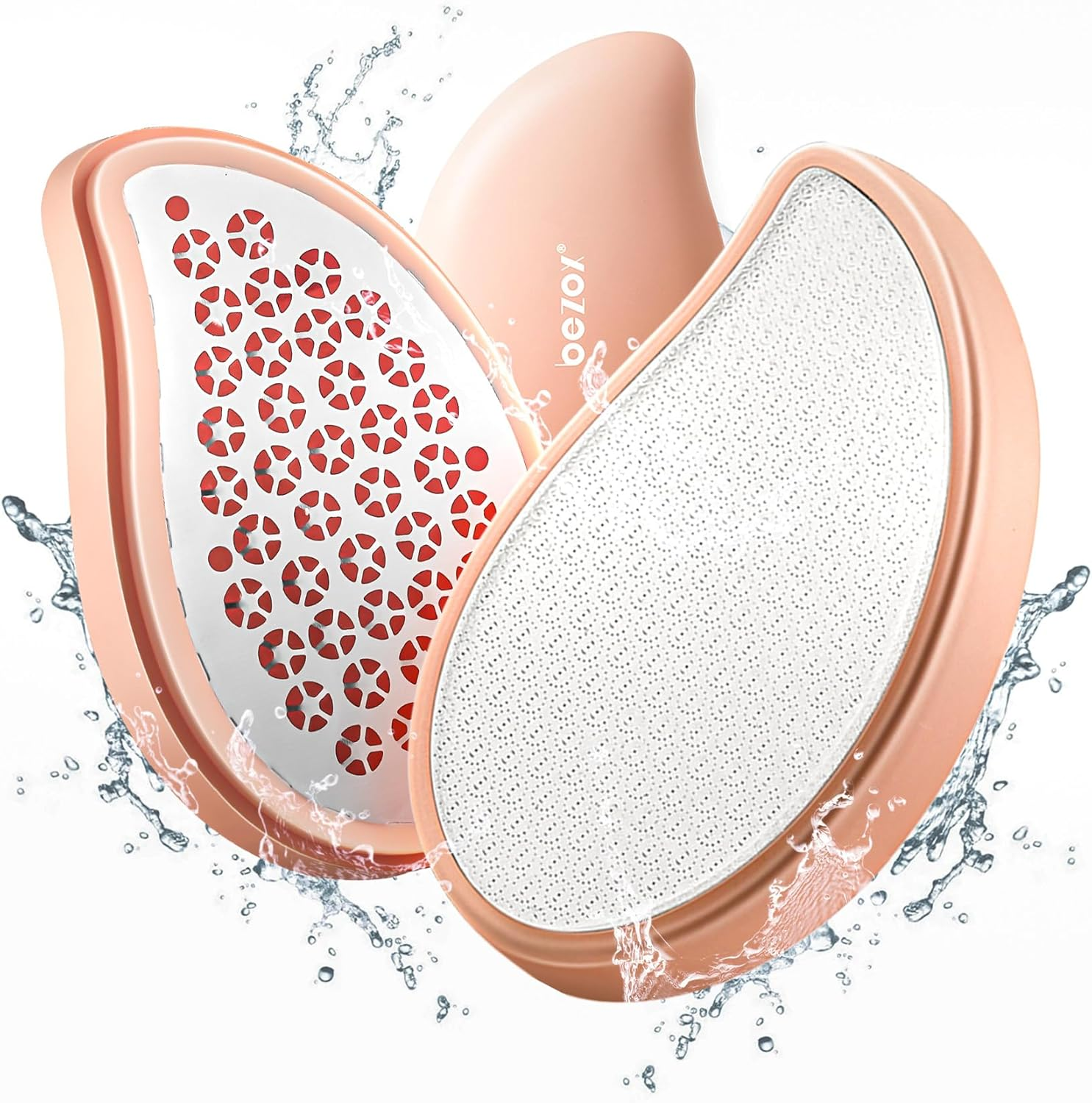 BEZOX 3-In-1 Nano Glass Callus Remover & Stainless Steel Callus File, Highly Effective Callus Remover for Velvety Soft Feet, Callus Rasp for Callus Remover, Strong Callus Dead Skin Foot Scraper