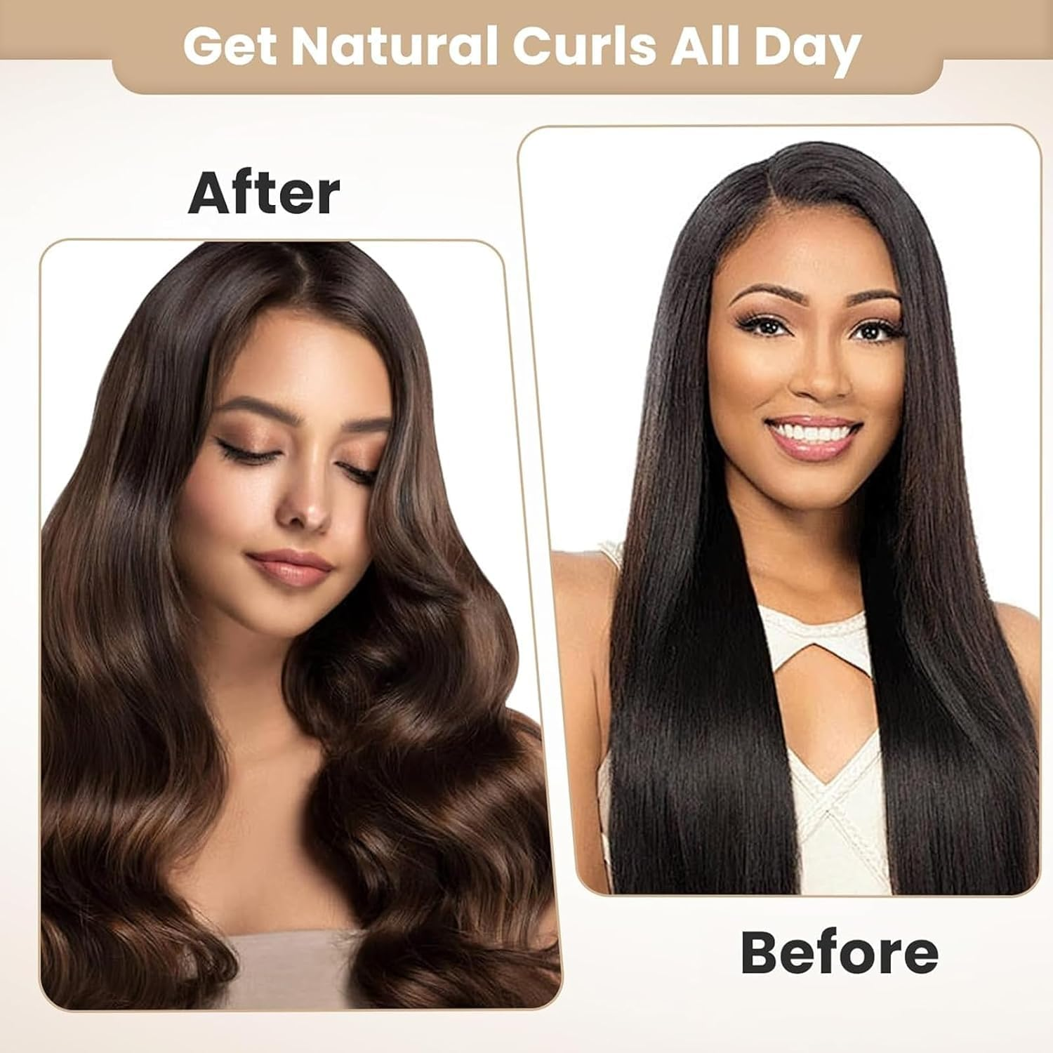 3PCS Heatless Curlers,Heatless Curlers Headband,Hair Curlers No Heat,Overnight Blowout Flexi Rods for Hair,Soft Velvet Heated Rollers for Medium Length/Long Hair image number 4