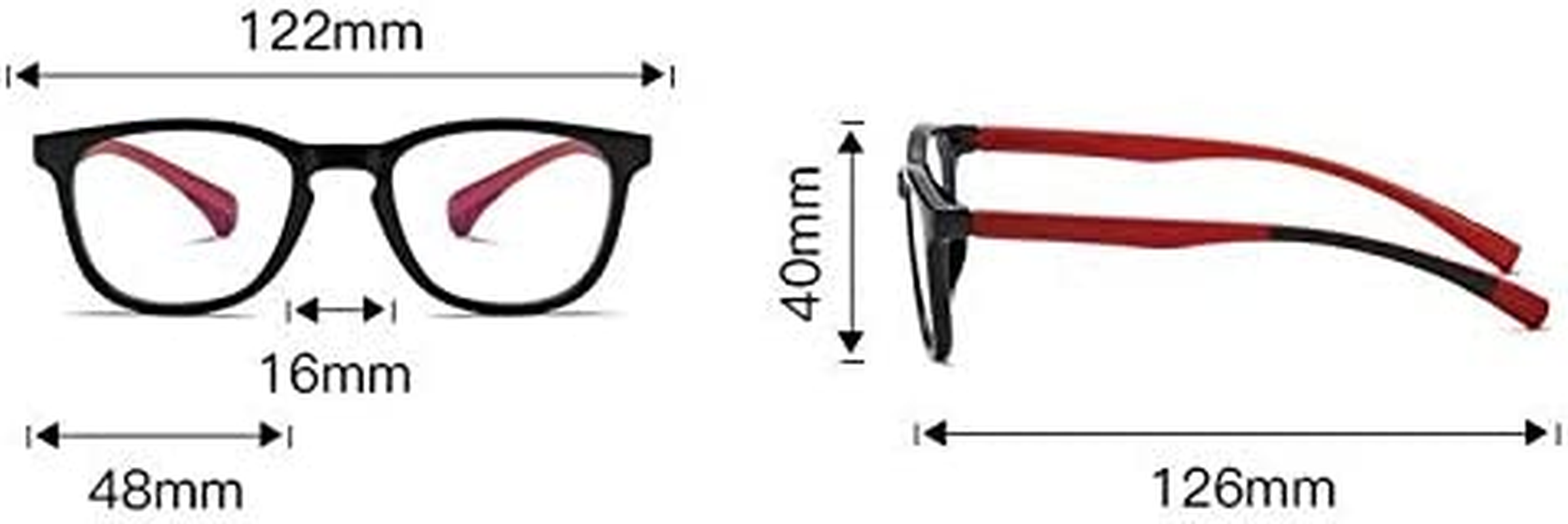 Kids Nerd Glasses Clear Lens Geek Fake for Costume Children'S (Age 3-10) Black image number 1