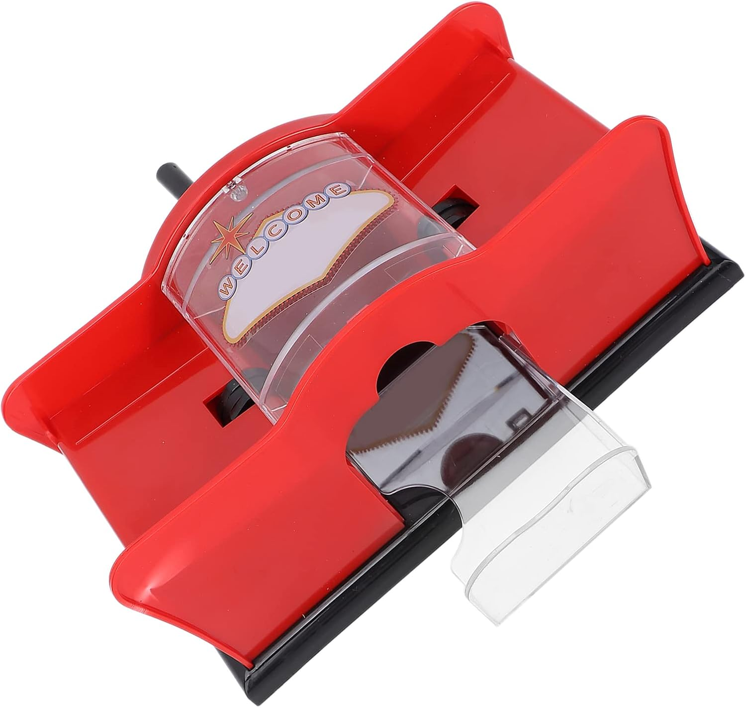 Casino Card Manual Shuffler, Card Shuffler Mute Safe Firm Sturdy Wear Resistant Portable Compact for Men Women for Family Gathering for Home Office