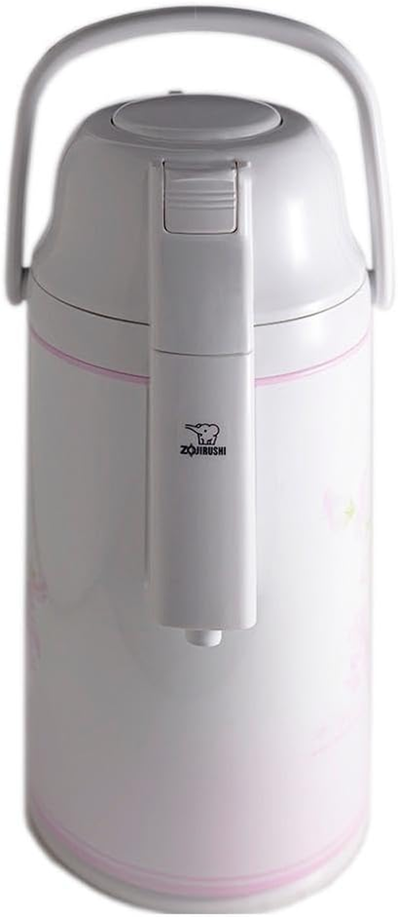 Zojirushi Glass-Liner Air Pot Beverage Dispenser with Swivel Base, 3.0 L, Camellia, VRKE-30N FC, Made in Japan