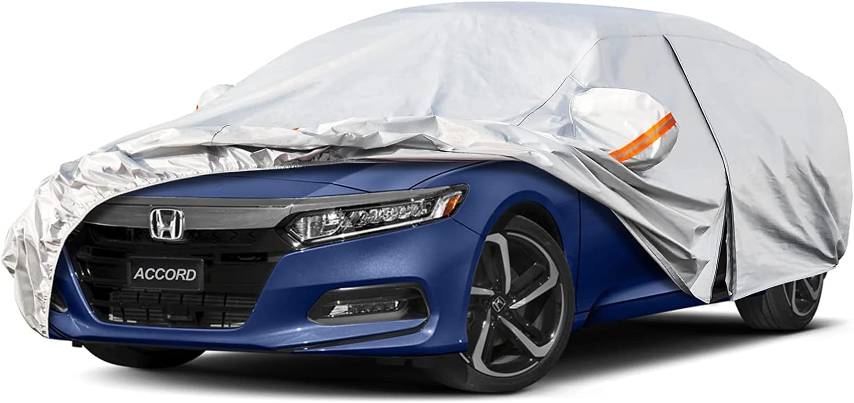 Kayme 6 Layers Station Wagon Car Cover Waterproof All Weather, Outdoor Full Cover with Zipper Door, Universal Fit for Volvo V60, BMW 3 Series Touring, Audi A4 Avant Allroad (178-190 Inch).