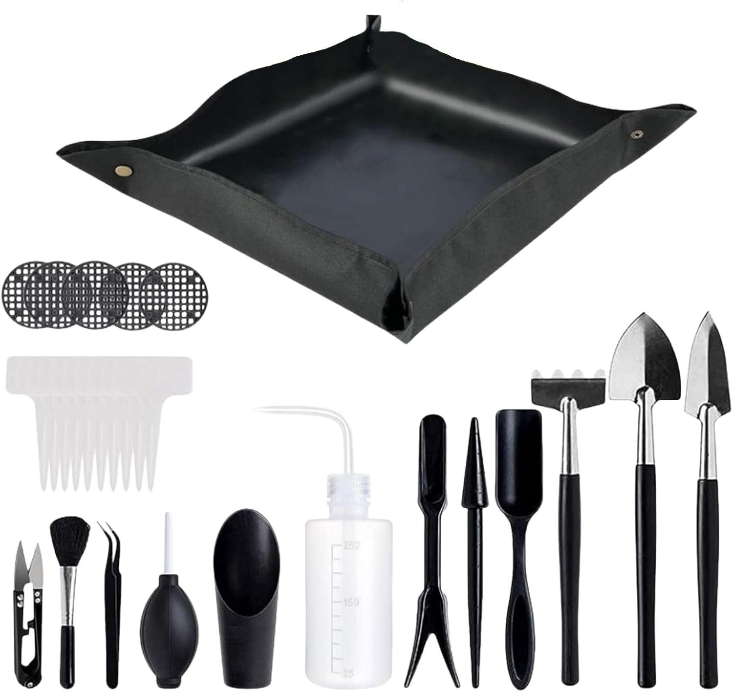 Repotting Kit | Bonsai Tools with Repotting Mat,Plant Care Kit, Flower Plant Transplanting Supplies for Greenhouse Balcony Houseplant Indoor Outdoor image number 1
