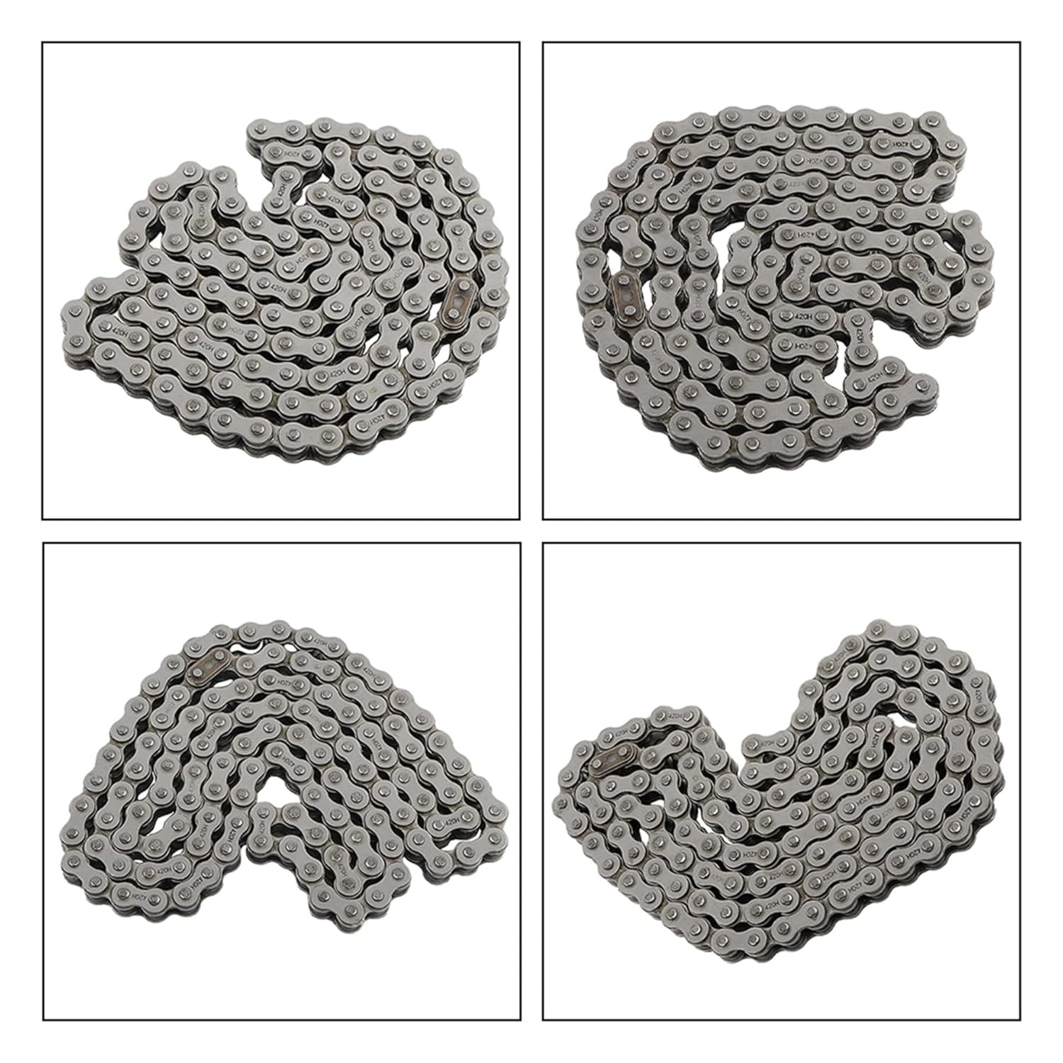 420 Size 120-Link Drive Chain with Joiner Link Replacement for 110Cc/125Cc ATV, Pit Dirt Bike and Buggy image number 5