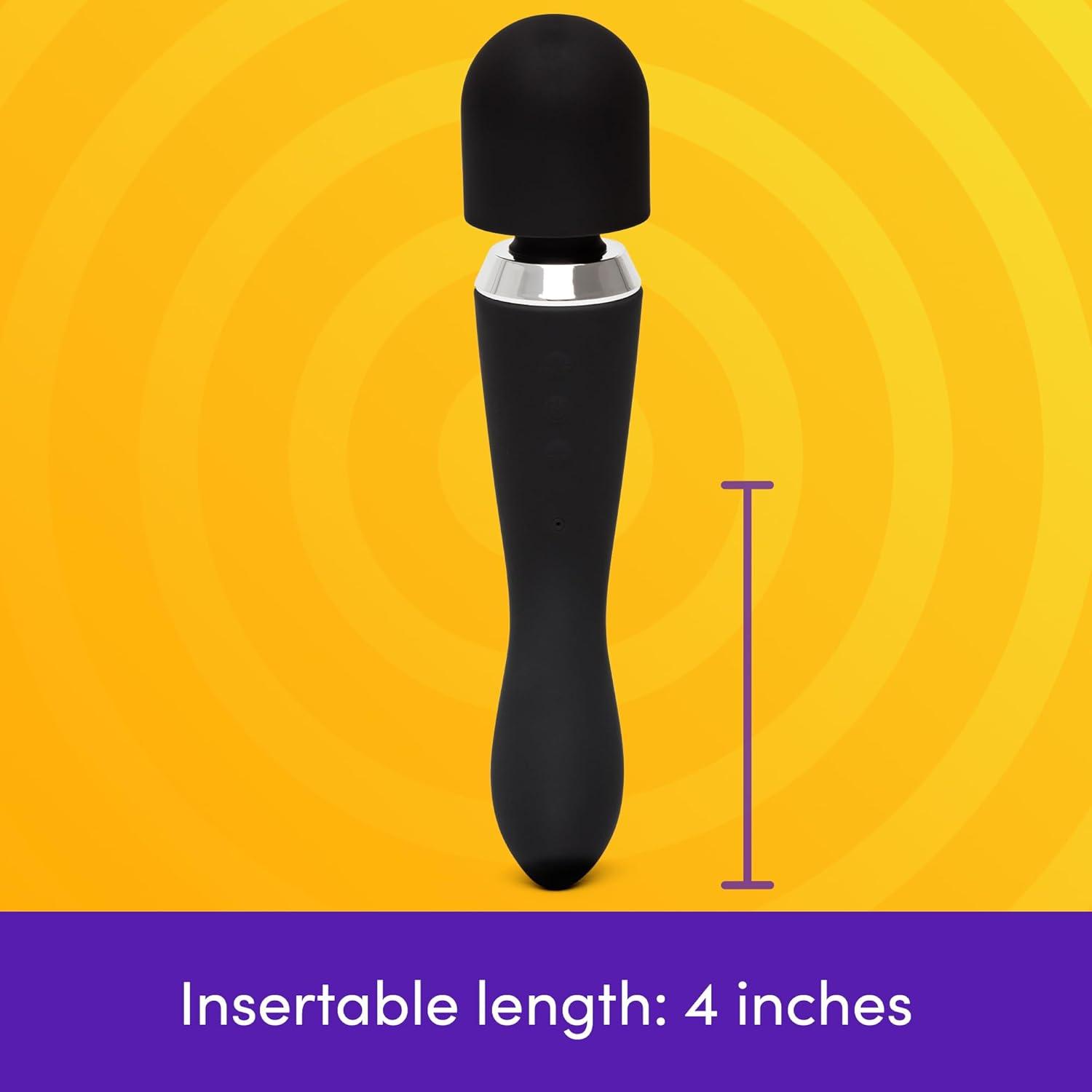 Lovehoney Double Ended Wand Vibrator for Women | Dual Stimulation Wand Massager for Clitoral & G Spot Stimulation | Powerful Vibrating Dildo Adult Sex Toy | Body Personal Massager for Couples