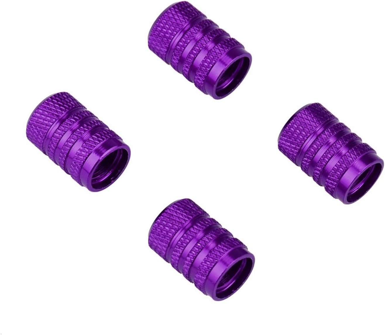 Car Tire Valve Stem Caps 4Pcs Bolt-In Aluminum Theftproof Valves Caps Car Wheel Tires Valves Tyre Stem Air Caps (Color : 20) image number 4