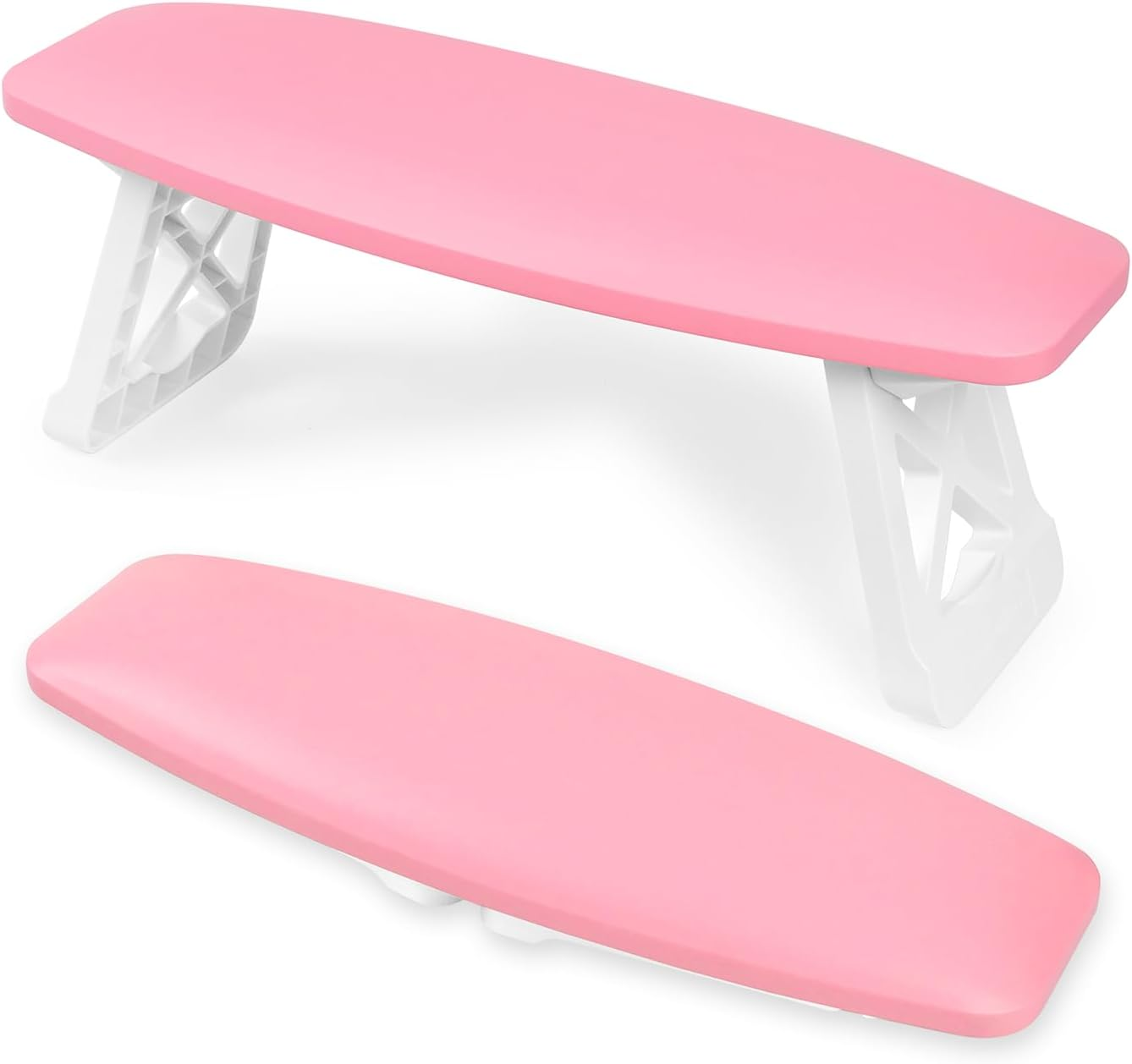 AMAZDIP Nail Arm Rest Hand Rest Stand, Nails Tech Must Have Supplies, Large Foldable Soft Microfiber Leather Foot Hand Stand Cushion Pillow for Manicure Salon Station image number 5