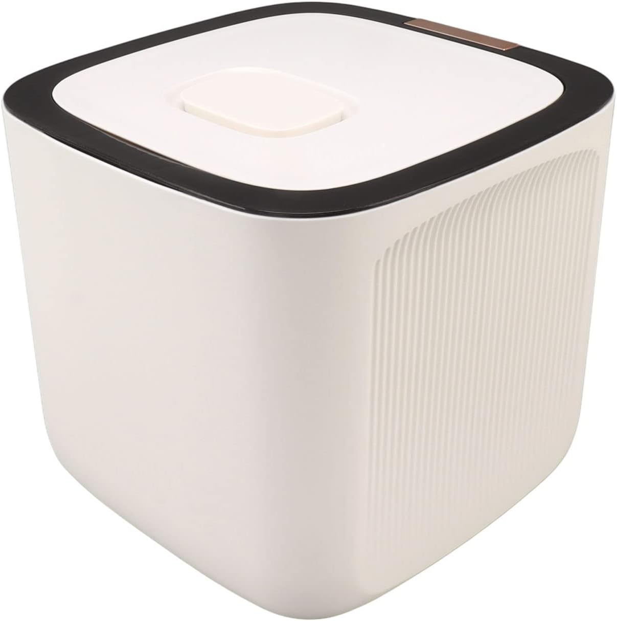 Airtight Rice Storage Container 22.0Lb Capacity Food Grade PP Thickened Sealed Grain Storage Drum with Measuring Cup and Lid - Kitchen Storage & Organisation (Black) image number 1